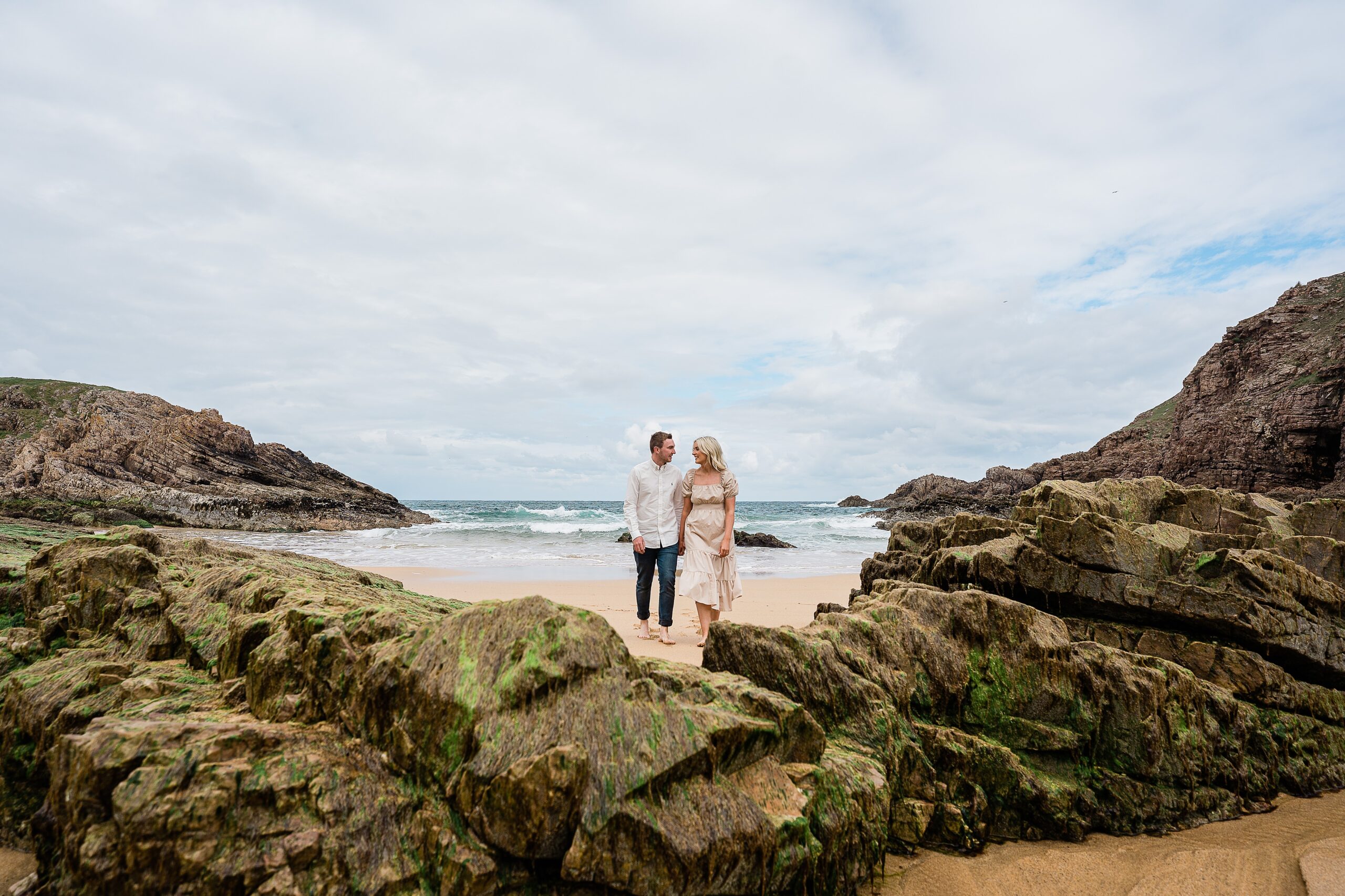 Couples shoot at Murder Hole beach in Donegal